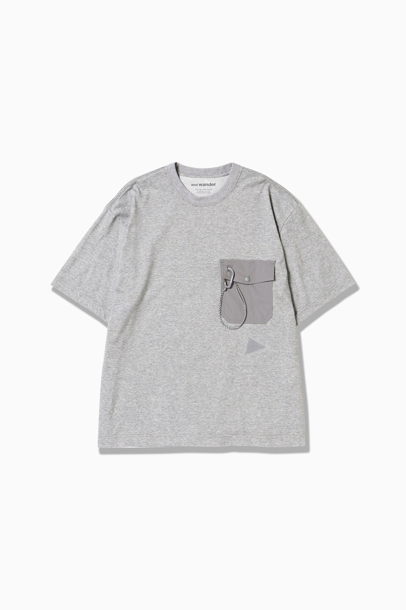 and wander - Pocket Tee - Grey – Haven Surf