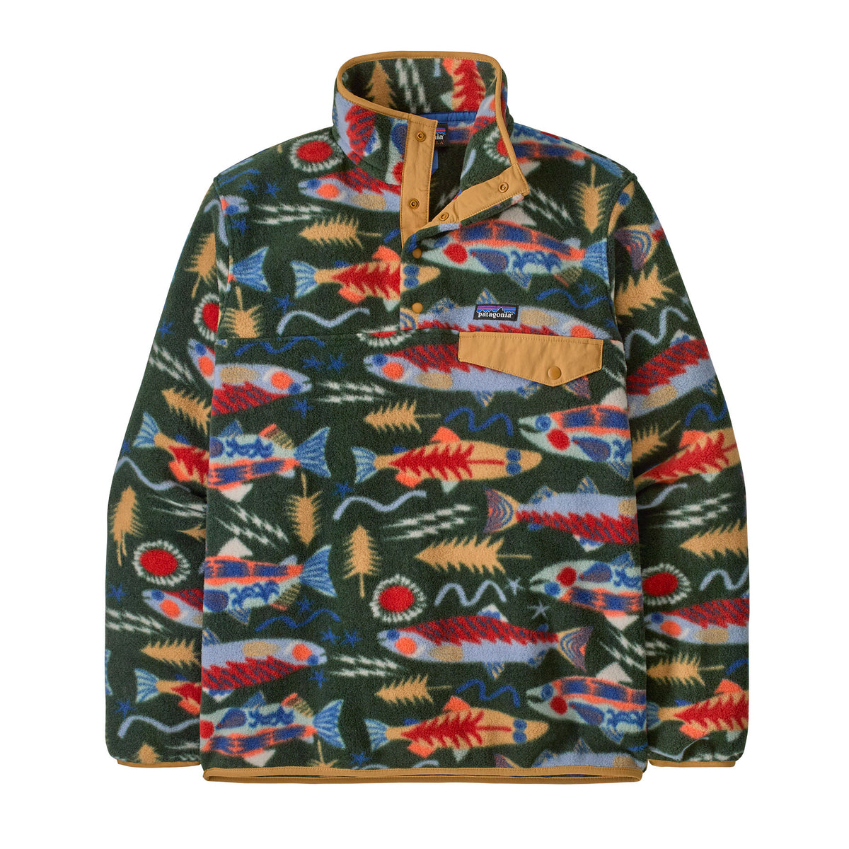 Patagonia - M's LW Synch Snap-T P/O - Salmon Energy: Old