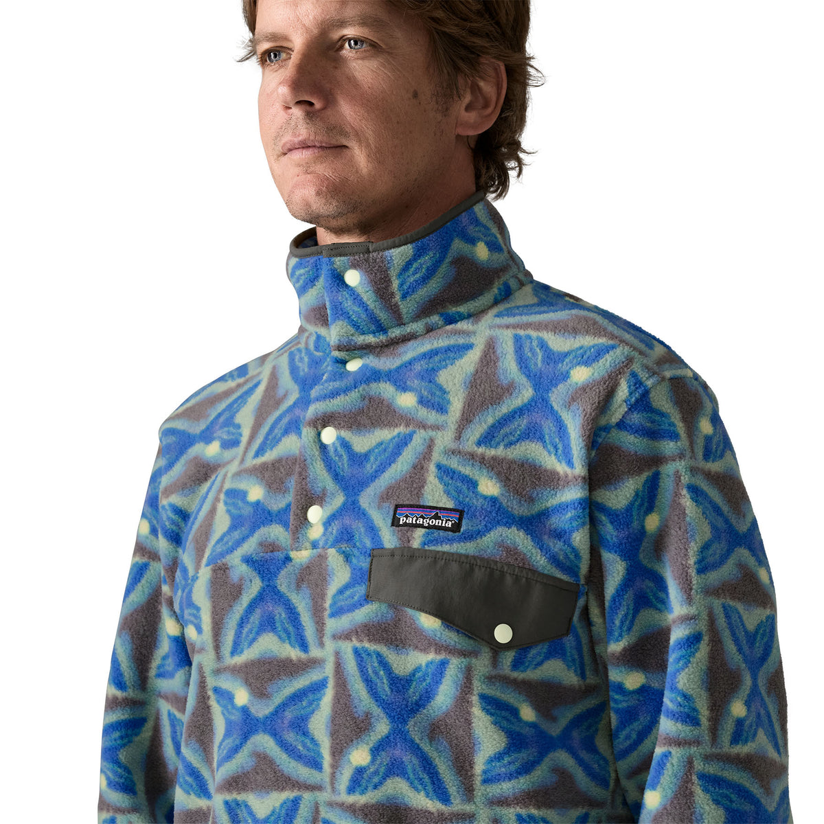 Patagonia - M's LW Synch Snap-T P/O - Deep Freeze: Forge Grey
