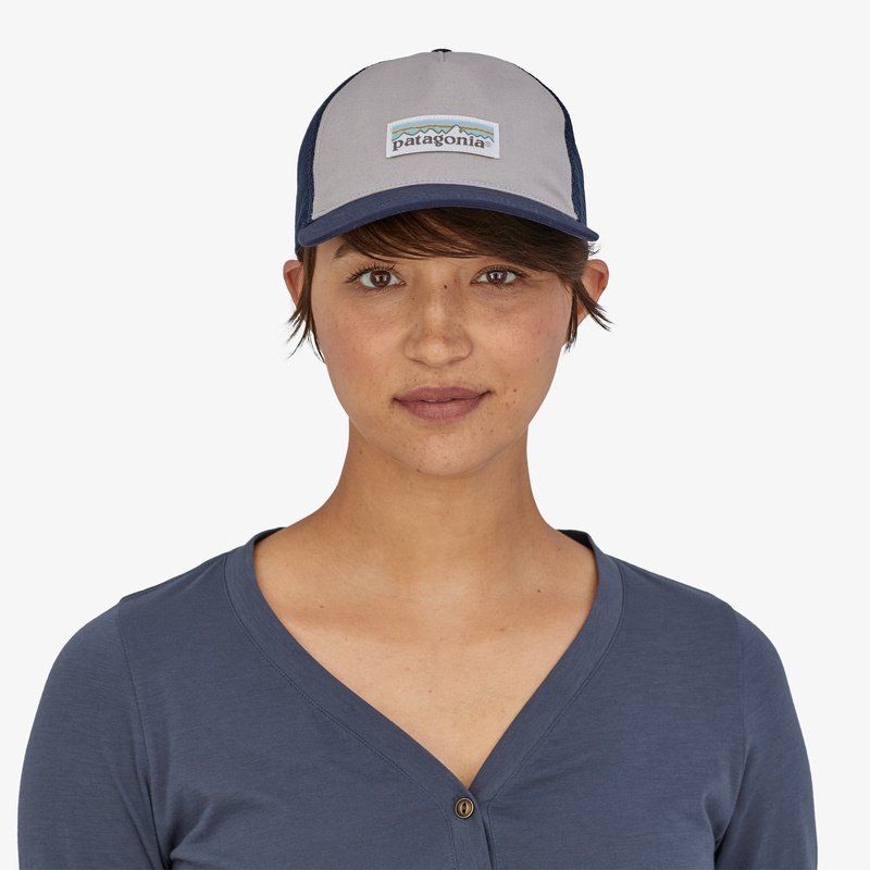 Patagonia Women's Pastel P-6 Label Layback Trucker Hat Salt