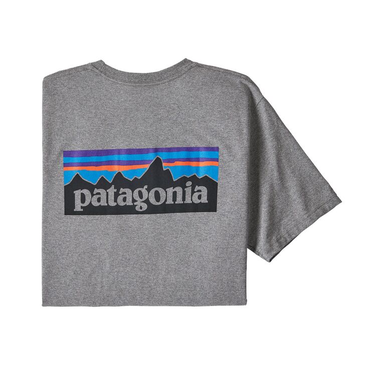 Patagonia - M's P-6 Logo Responsibili-Tee - Gravel Heather – Haven