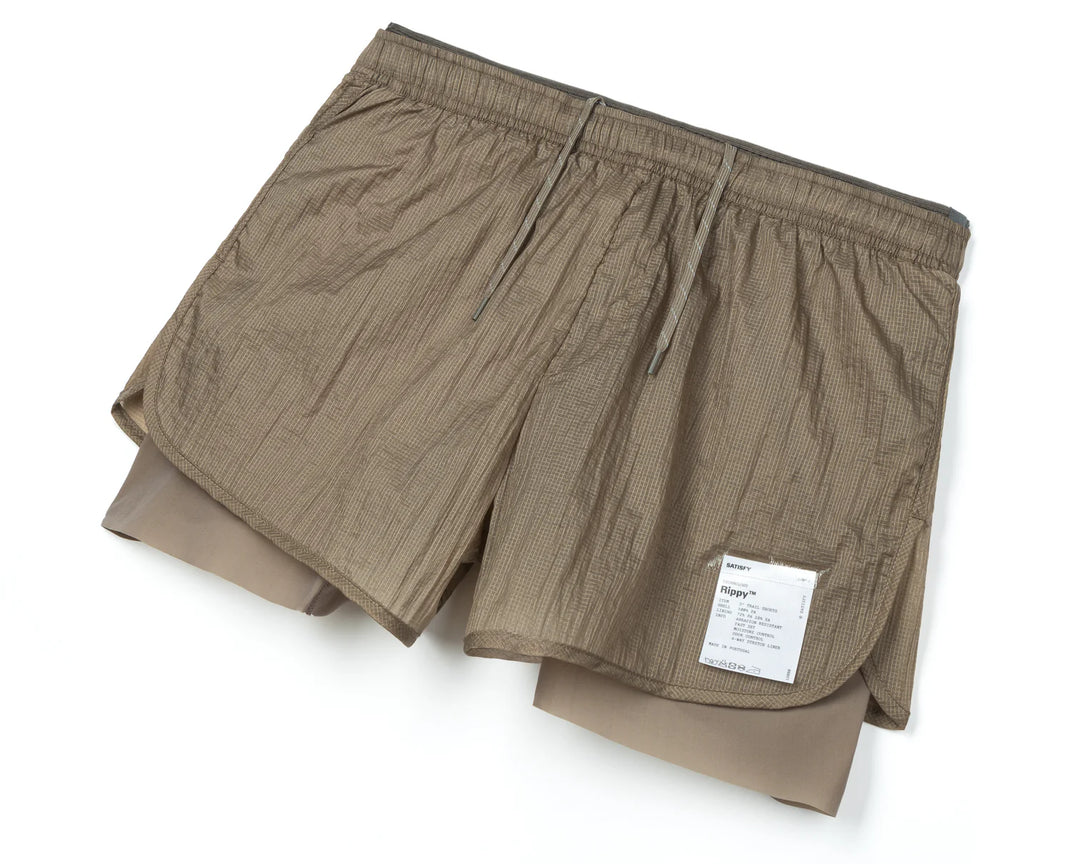 SATISFY - Rippy 3 Trail Shorts - Shitake – Haven Surf