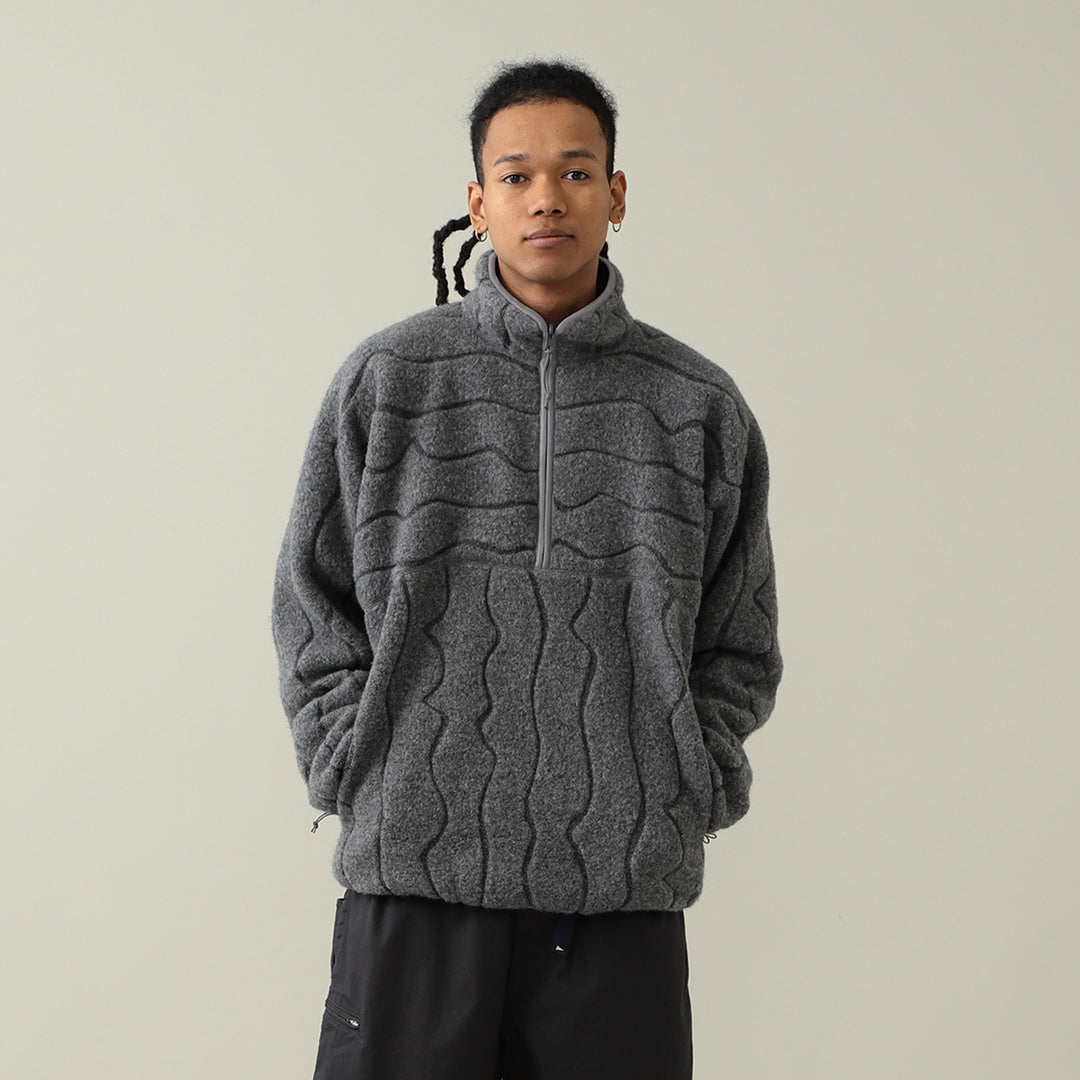 Pilgrim Surf Supply - Mosley Boa Half Zip Pullover - Heather Grey