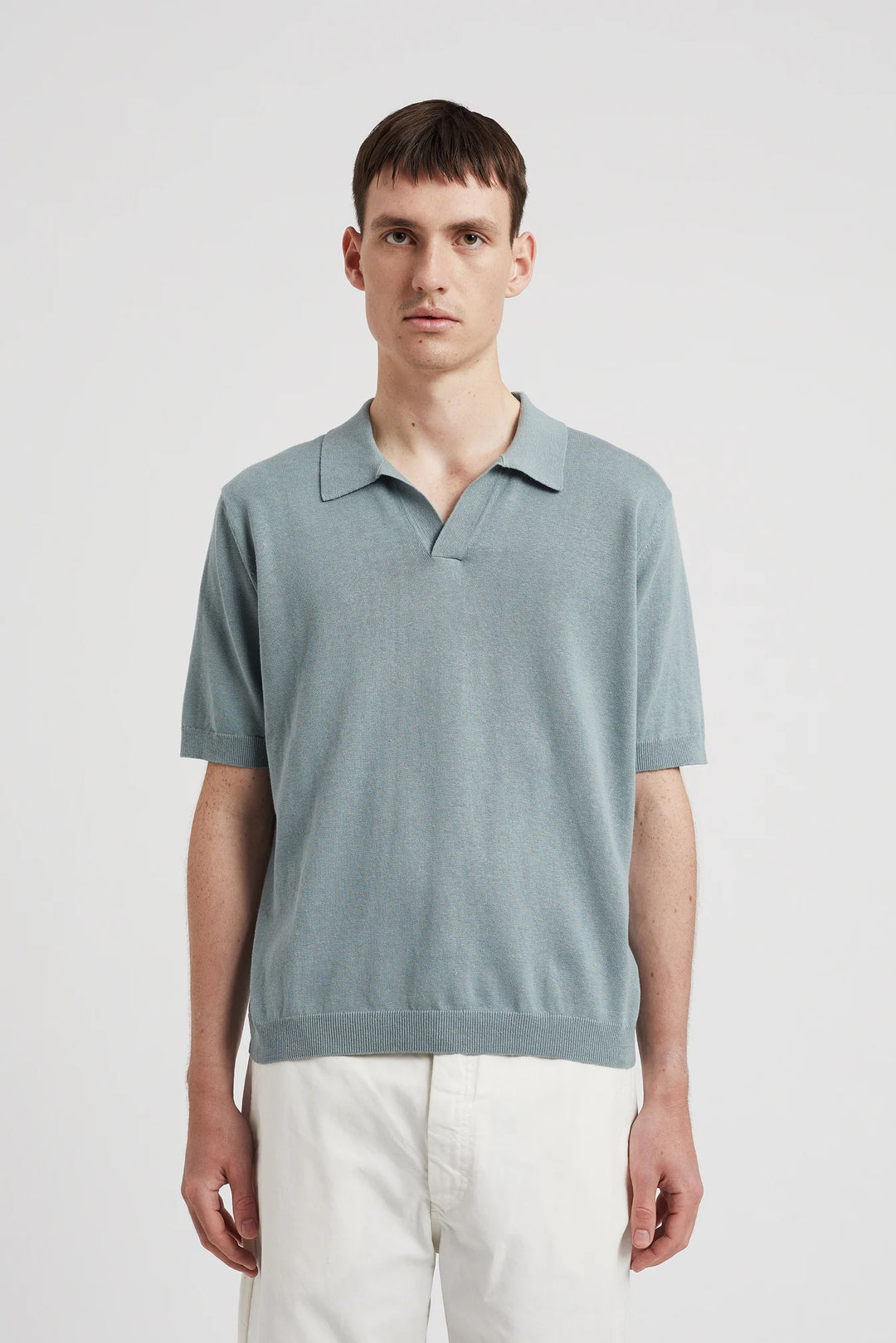 Tシャツ・カットソー Norse Projects SS25 Leif Cotton Linen Polo (N45 0502 0219) Leif Cotton Linen Polo