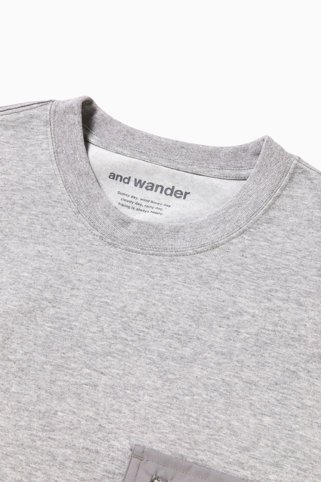 AND WANDER｜SHORT-SLEEVED ROUND NECK T-SHIRTS (Pocket T and wander - Pocket Tee - Grey – Haven Surf