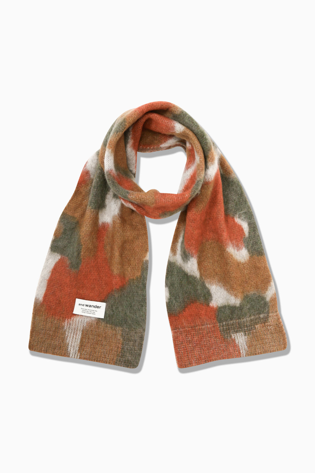 and wander - Mix Color Shaggy Knit Stole - Brown Mix – Haven Surf