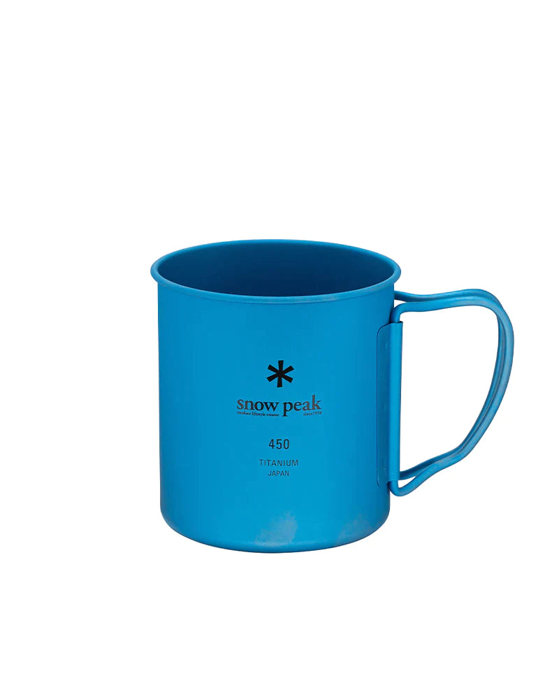 Snow Peak Ti-Single Wall 450 Mug 2個 未使用品 SNOW PEAK TI SINGLE WALL 450 MUG - BLUE - Mend Provisions