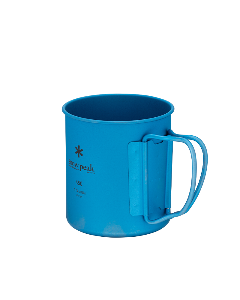 Snow Peak - Titanium Single Wall Mug - 450 - Blue – Haven Surf