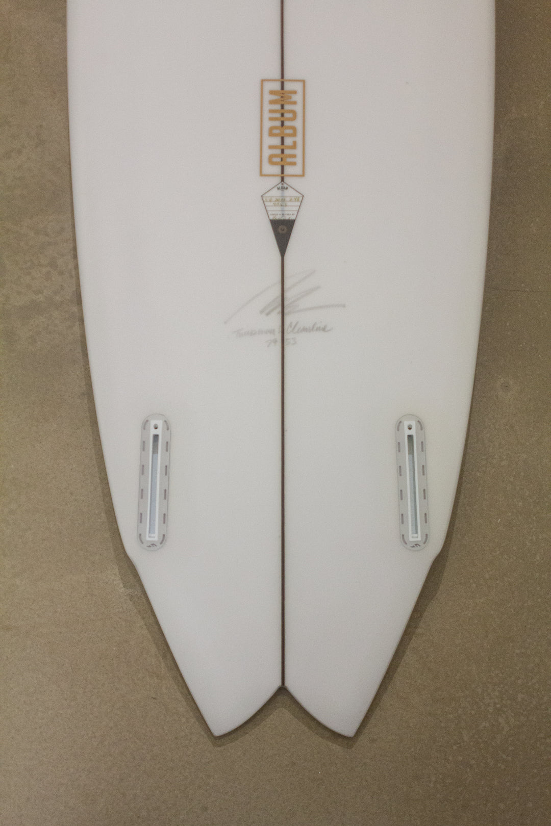 サーフィン・ボディボード ALBUM SURFBOARD 5'11\"TWINSMAN Album Surf Twinsman 5'11 x 20 ¼ x 2.48 Surfboard - Clear