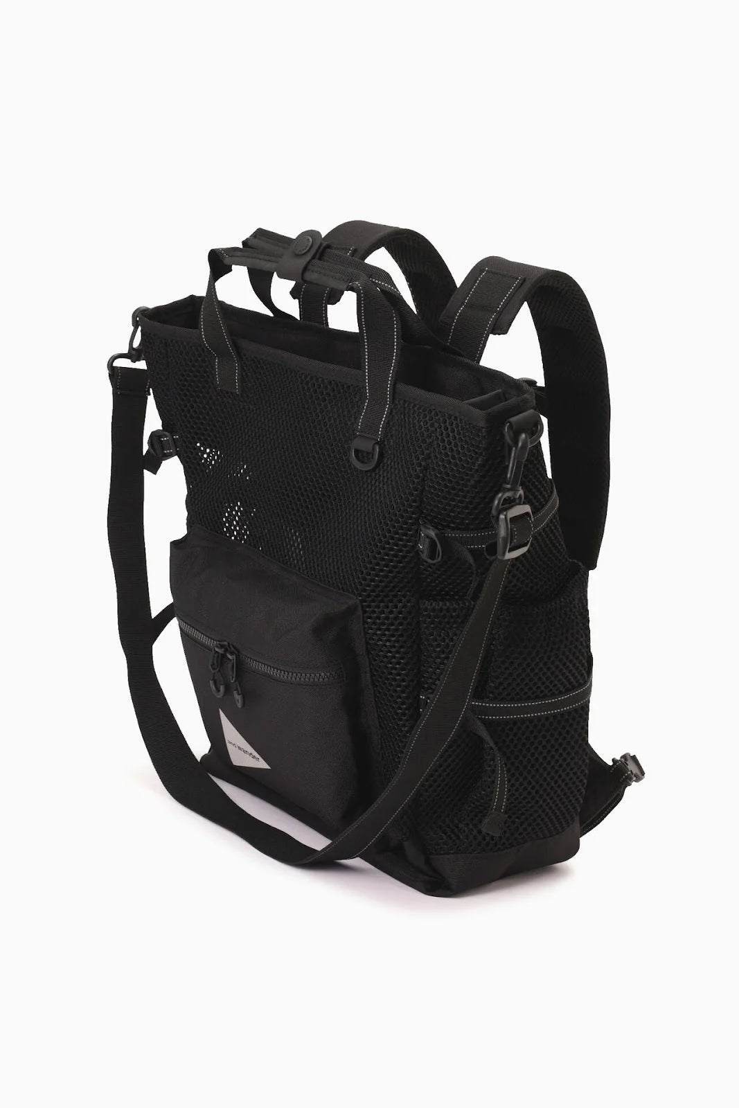 【保障できる】 Tote 2way Mesh 3D - wander and Bag Surf Haven – Black - バッグ