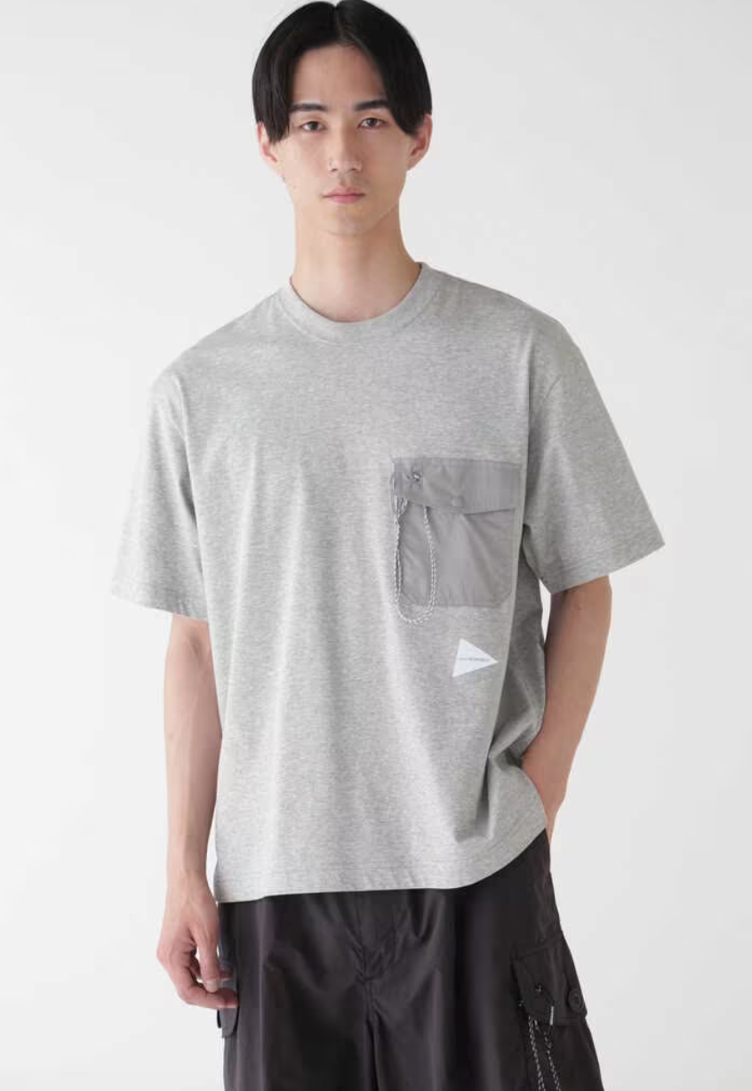 and wander - Pocket Tee - Grey – Haven Surf
