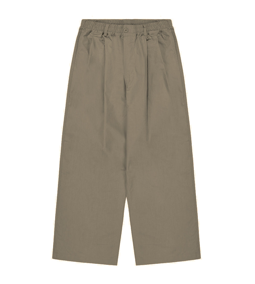 パンツ two tuck cotton wide short pants (BEIGE) Kappy Design - Two Tuck Wide CN Pants - Beige – Haven Surf