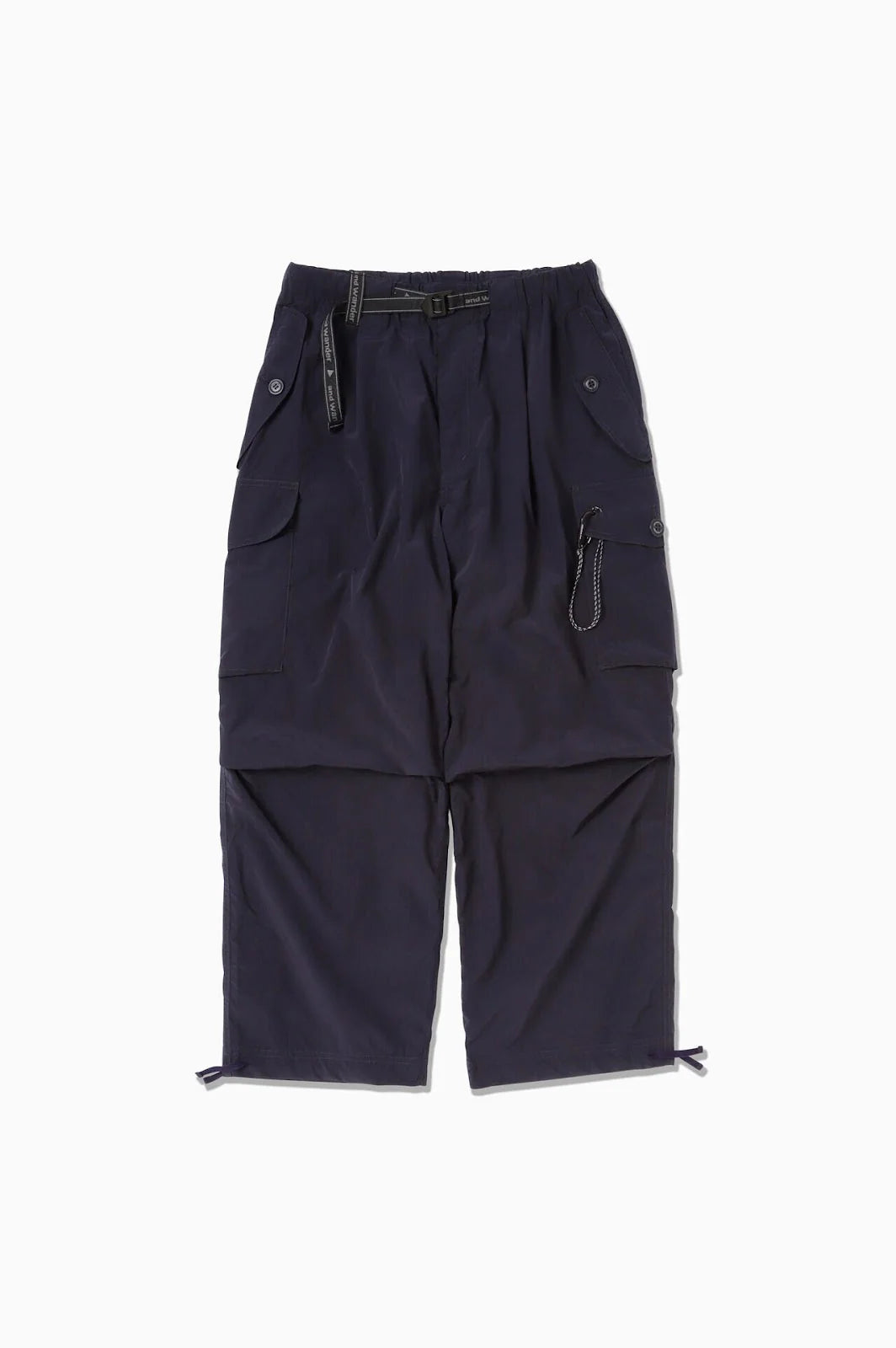 【WONDER WONDER】Chata Side Shirring Nylon 2Way Cargo W PT and wander - Oversized Cargo Pants - Navy – Haven Surf