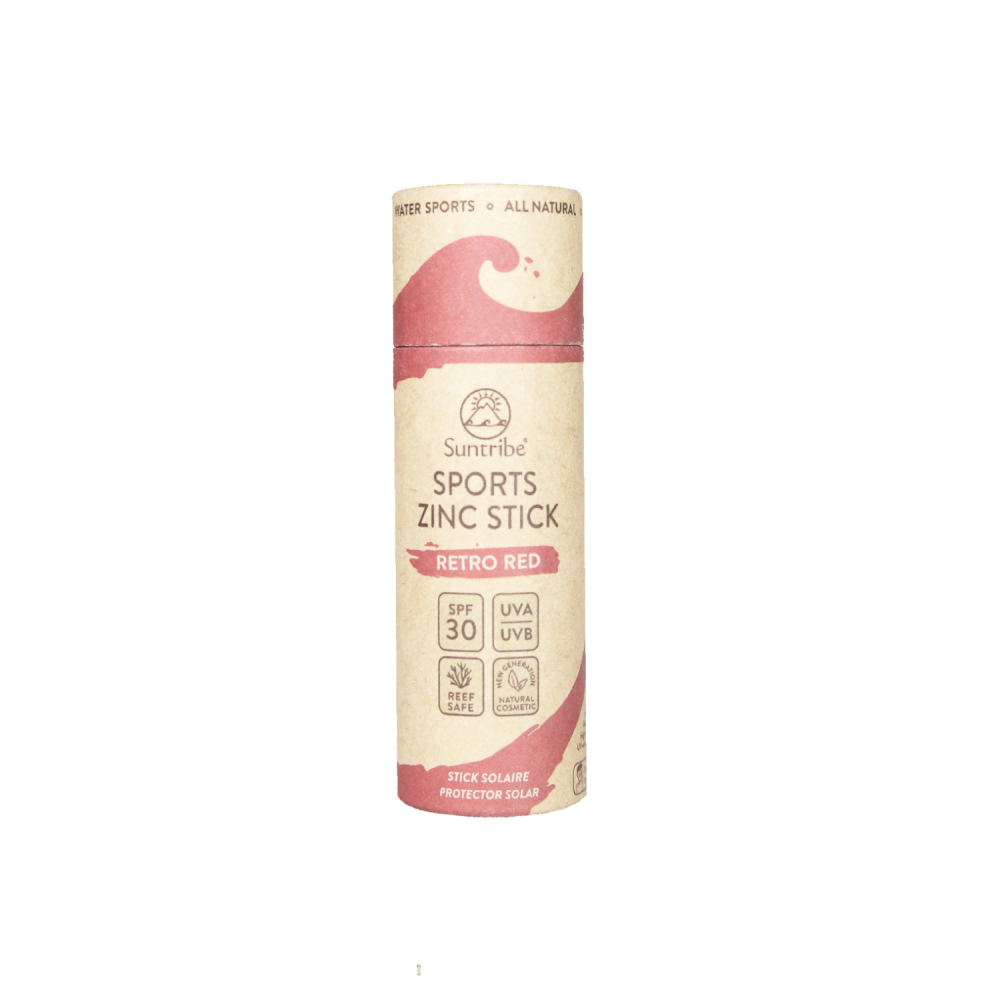 Suntribe - All Natural Sport Zinc Stick SPF 30 - Retro Red – Haven Surf