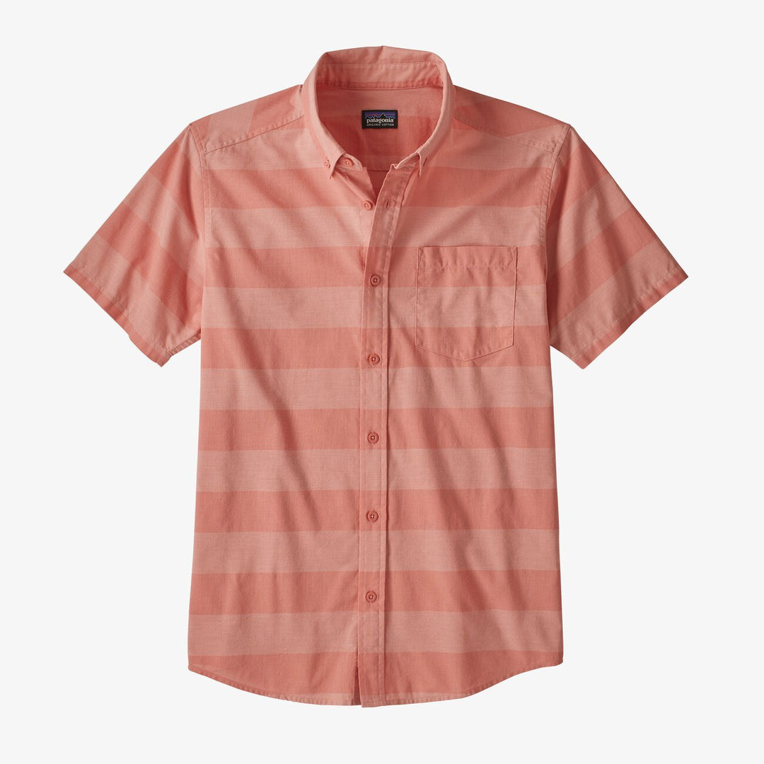 Patagonia M s LW Bluffside Shirt Boll Stripe Mellow Melon Haven Surf